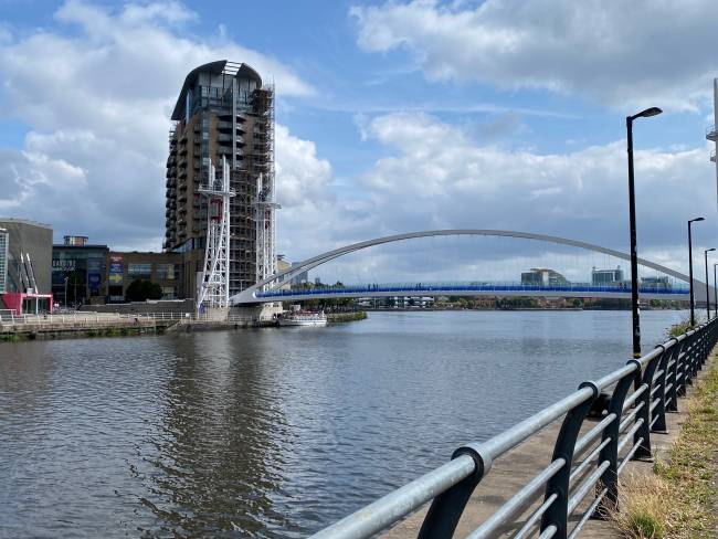 Footbridge at Salford Quays, Manchester